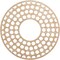 Ekena Millwork Fink Wood Fretwork Pierced Ceiling Medallion, Alder, 16"OD x 5 3/4"ID x 1/4"T CMWP16X16X0250FFAL - alternate 1